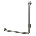 Made To Match 27-1/16" L, L-Shaped, 304 Stainless Steel, Grab Bar, Brushed Nickel GBL1424CSL8
